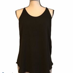 IZ Byer Black Swing Halter Cami Top Blouse Size XS